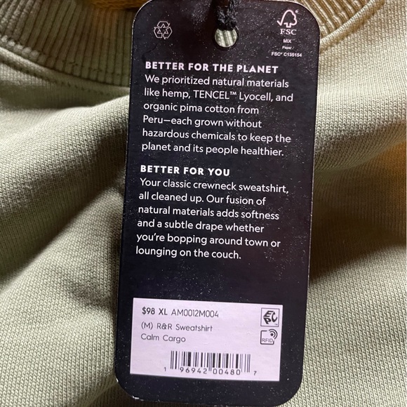 NWT allbirds Men’s  R& R Sweatshirt - Picture 15 of 16